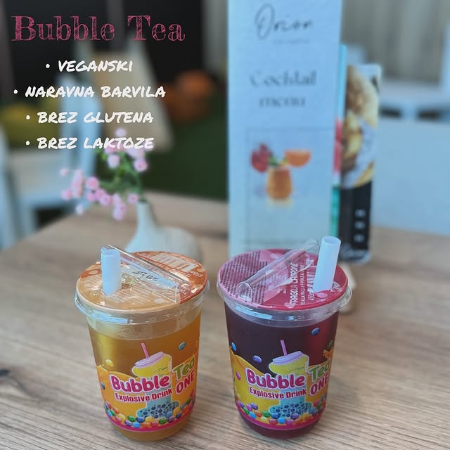 Bubble tea pijači Kavarne Orion